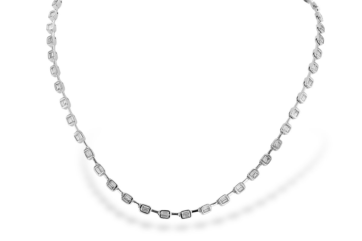 B319-68949: NECKLACE 2.05 TW BAGUETTES (17 INCHES)