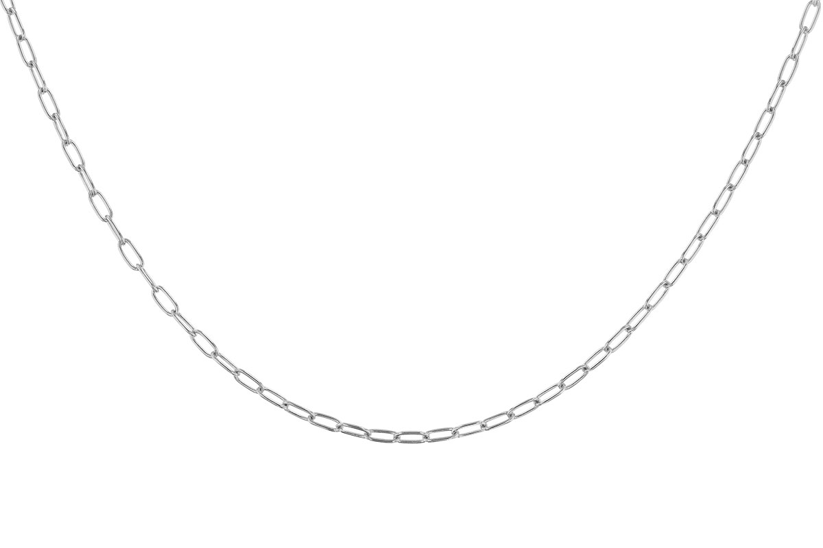 B319-69877: PAPERCLIP SM (18IN, 2.40MM, 14KT, LOBSTER CLASP)
