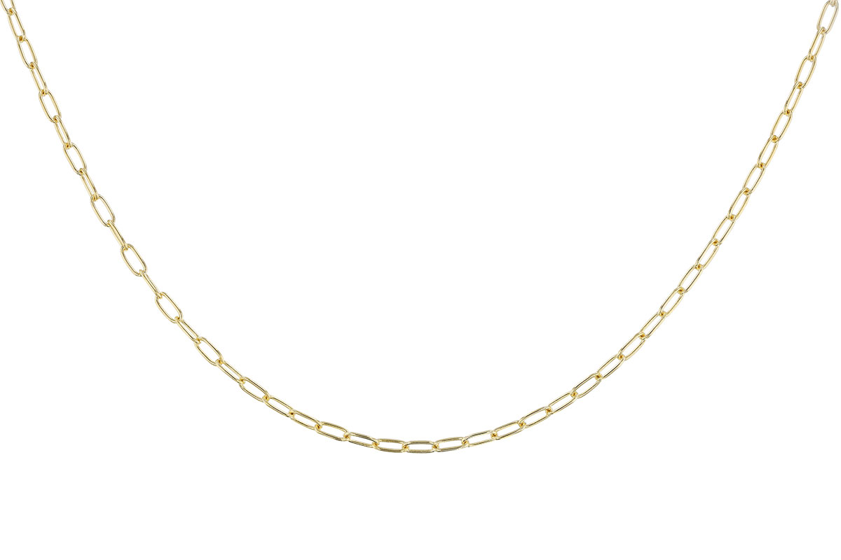 B319-69886: PAPERCLIP SM (24", 2.40MM, 14KT, LOBSTER CLASP)