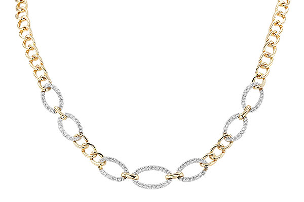 C319-66222: NECKLACE 1.12 TW (17")(INCLUDES BAR LINKS)