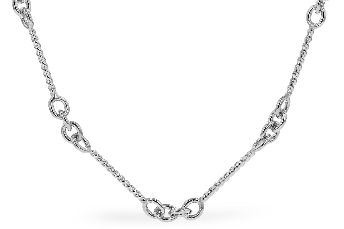 C320-55286: TWIST CHAIN (0.80MM, 14KT, 7IN, LOBSTER CLASP)