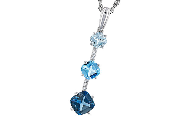 C320-56249: NECK 1.87 TW BLUE TOPAZ 1.90 TGW