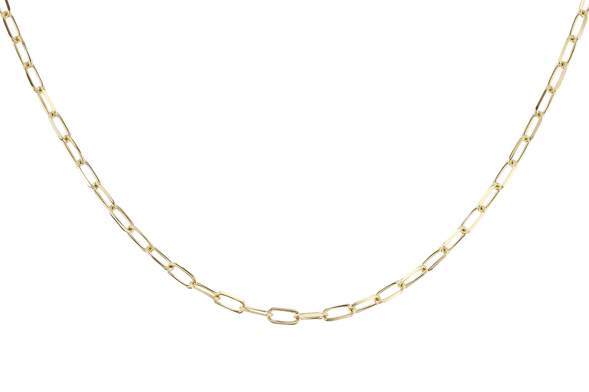 E319-69876: PAPERCLIP MD (22", 3.10MM, 14KT, LOBSTER CLASP)
