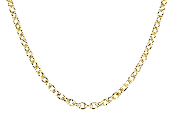 E319-70758: CABLE CHAIN (1.3MM, 14KT, 20IN, LOBSTER CLASP)