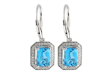 F233-30731: EARR 2.20 BLUE TOPAZ 2.36 TGW