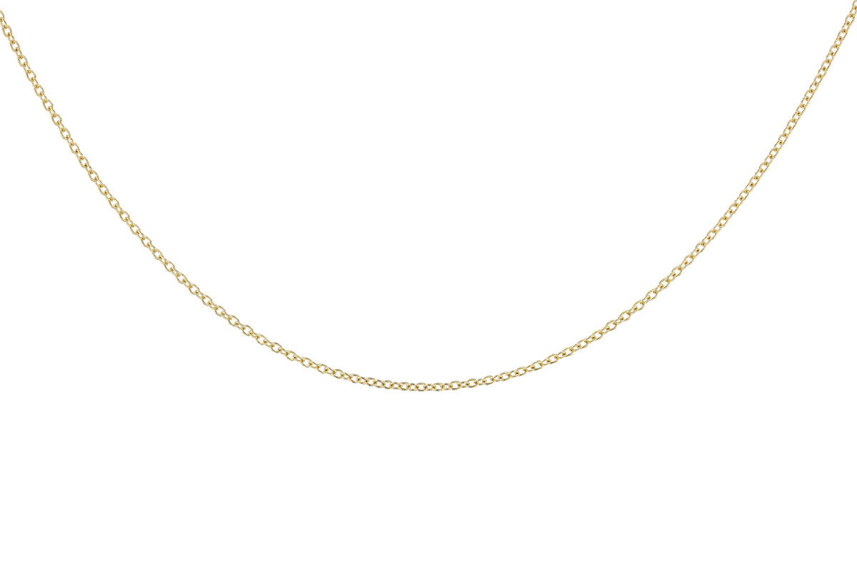 F319-70758: CABLE CHAIN (24IN, 1.3MM, 14KT, LOBSTER CLASP)
