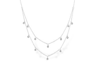 G319-65349: NECKLACE .22 TW (18 INCHES)