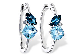 G320-58913: EARRINGS 1.82 TW BLUE TOPAZ 1.86 TGW