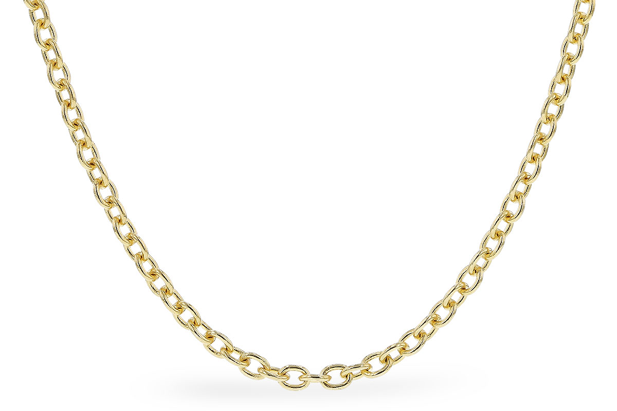 H319-70758: CABLE CHAIN (1.3MM, 14KT, 18IN, LOBSTER CLASP)