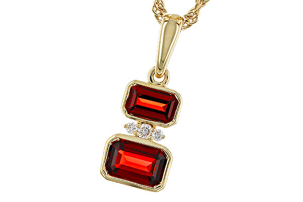 K320-57149: NECK .98 TW GARNET 1.01 TGW