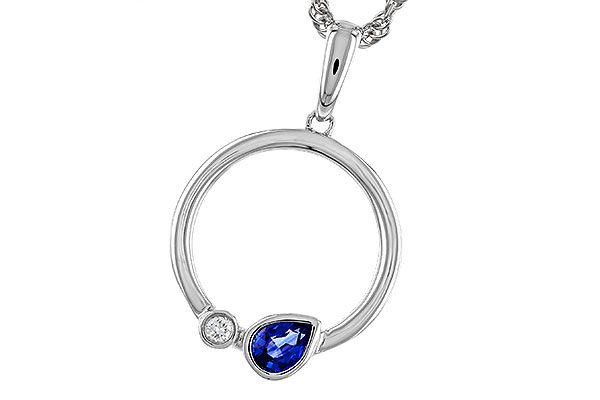 L320-57167: NECKLACE .26 SAPPHIRE .28 TGW