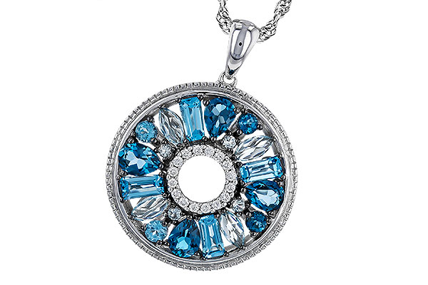 L320-58940: NECKLACE 1.67 BLUE TOPAZ 1.72 TGW